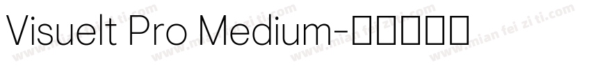 Visuelt Pro Medium字体转换